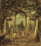 View of the Garden of the Villa Medici in Rome II Diego Velazquez